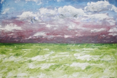 Das grüne Meer, 2015, 70 x 100, Acryl auf Leinwand